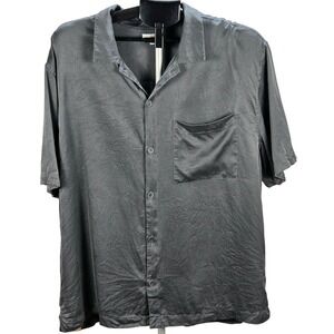 Men's Lunya XL 100% Silk Button Short Sleeve Pajama Top Quiet Luxury